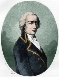 Portret van ARMAND LOUIS door GONTAUT BIRON, Hertog van Lauzun, Franse soldaat - Portret van Armand-Louis de Gontaut Biron Hertog van Lauzun (Biron-Lauzun) (1758-1793) - Gravure uit 1863 in 
