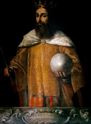 Portret van Alfonso IV, koning van Aragon genaamd de Zachte (1299-1336)