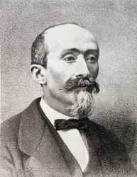 Portret van Antonio Cagnoni Italiaanse componist Milanese privécollectie