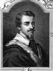 Portret van Camillo Procaccini (1551 - 1629) Italiaanse schilder. Gravure van 1859 in 