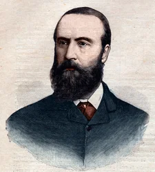 Portret van Charles Stewart Parnell (1846-1891), Ierse politicus. Gravure in 