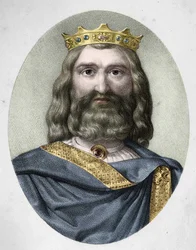 Portret van Clovis I (ca. 466 - 511) koning van de Franken.