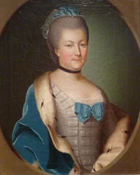 Portret van Gravin Palatine Caroline van Zweibrücken, c.1750