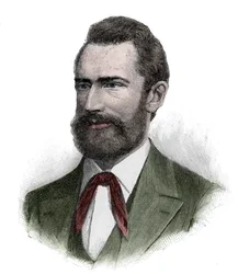 Portret van Frederich Wilhelm Ludwig Leichhardt (1813-1848?) Pruisische (Duitse) ontdekkingsreiziger en natuuronderzoeker - Ludwig Leichhardt, Pruisische ontdekkingsreiziger en natuuronderzoeker van Australië