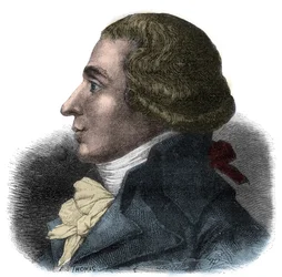 Portret van Jean-Baptiste Boyer-Fonfrede (Jean Baptiste Boyer Fonfrede) (1766-1793), Franse politicus - Afgevaardigde naar de Conventie, behoort tot de Girondins - Gravure in 