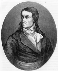 Portret van Jean Baptiste (Jean-Baptiste) Carrier (1756-1794), Franse politicus - Gravure uit 1863 in 