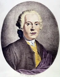 Portret van Johan Adolf Hasse (1699-1783) barokcomponist (gravure) - privécollectie