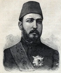 Portret van Muhammad Tawfiq (of Mohammed Tawfik)