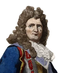 Portret van Sebastien le Prestre, Heer van Vauban en later Markies de Vauban (1633-1707), Maarschalk van Frankrijk. Illustratie uit 