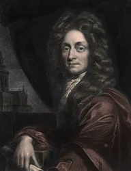 Portret van Sir Christopher Wren, Engelse architect (1632-1723)