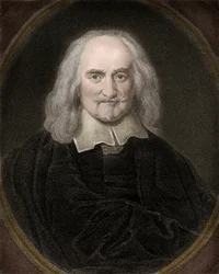 Portret van Thomas Hobbes (1588-1679) Engelse filosoof