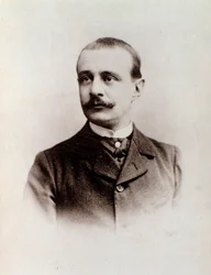 Portret van de Engelse componist Charles Bordes (zw/w foto, ca. 1900)