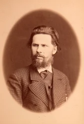 Portret van de kunstenaar Ivan Nikolaievitch Kramskoi