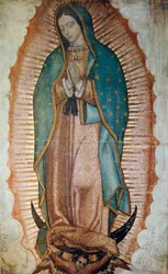 Voorstelling van de Maagd van Guadalupe, beschermheilige van Mexico