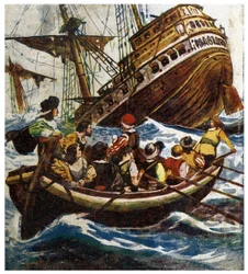 Zinken van de Petrel Illustratie uit 