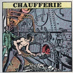 Stoomgeneratoren: ketelhuis. Anonieme illustratie uit 1925. Privécollectie.