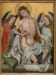 De man van smarten, ca. 1430 (olieverf op paneel)