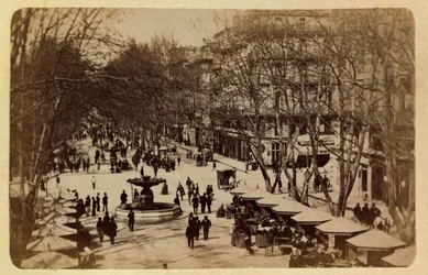 De stad Marseille en haar omgeving circa 1885-1890: De Bloemenwandeling, Courses Saint Louis, Privécollectie
