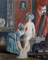 De toilet door Louis Marin Bonnet (1736-1793)