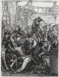 Diefstal van de meubelbewaker (huidig Hotel de la Marine, Place de la Concorde) - Diefstal in de week van 11 tot 17 september 1792 door een bende onder leiding van Paul Miette, van een deel van de diamanten, in het hotel du Garde-Meuble de la Couronne, Par