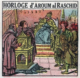 Tijd: Haroun al-Rashid (763 of 766-809), kalief van de Abbasiden. Anonieme illustratie uit 1925. Privécollectie.