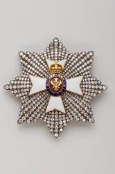 Verenigd Koninkrijk - Koninklijke Orde van Victoria: plaque van ridder Grootkruis - Eind 19e eeuw - Goud, zilver, diamanten, smaragd, robijnen en email - D 7,9 cm; gewicht: 56 g - Privécollectie
