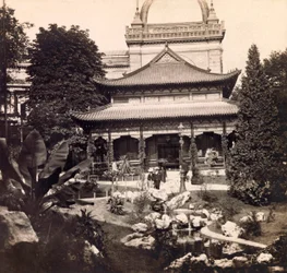 Wereldtentoonstelling van 1900 in Parijs: Het paviljoen van China - privécollectie