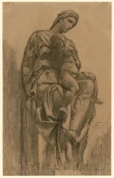 Madonna met Kind (naar Michelangelo)