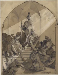 Motief uit het Nibelungenlied