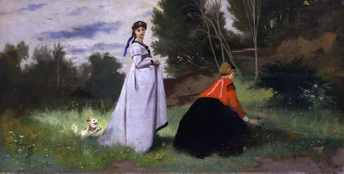 Twee vrouwen in het groen