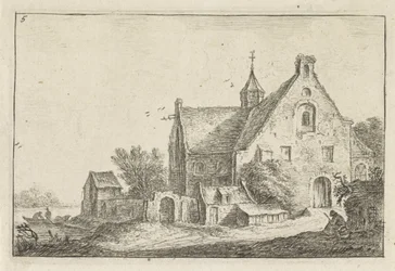 Dorpskerk aan het water Landschappen met bebouwing (series title)