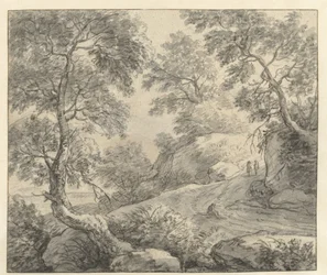 Heuvelachtig landschap met een slingerende weg