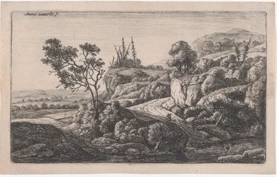 Paden die naar een stroom leiden, 17e eeuw
