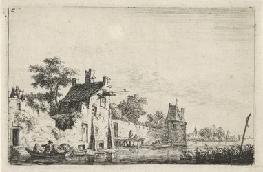 Stadsmuur aan het water