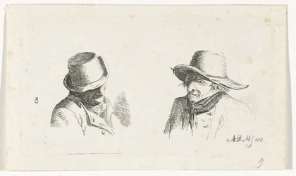 Twee mannen met hoeden