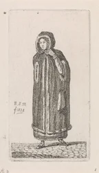 Vrouw met mantel