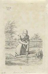 Wassende vrouw uit Henegouwen Boerin uit Henegouwen Boeren en boerinnen uit het Verenigd Koninkrijk der Nederlanden