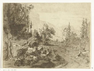 Bergachtig landschap