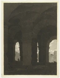 Onder de bogen van het Colosseum