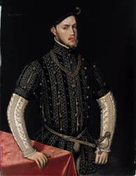 Portret van Filips II, koning van Spanje en Portugal