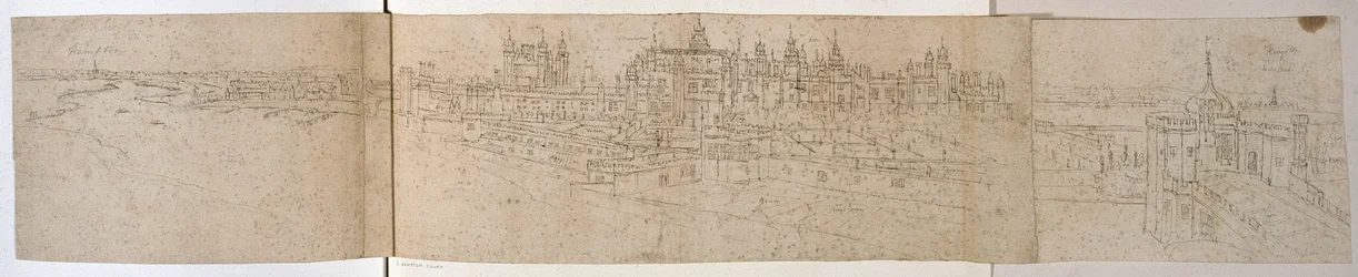Hampton Court Palace vanaf de Rivier, ca. 1544