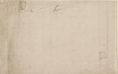 Panorama van Londen gezien vanaf Southwark: Lambeth, 1554