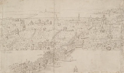 Panorama van Londen gezien vanaf Southwark: London Bridge