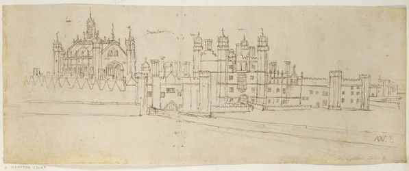 De kapel en poortgebouw van Hampton Court, ca. 1544