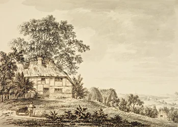 Landschap (inkt op papier)