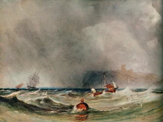 Storm bij Whitby, 1851