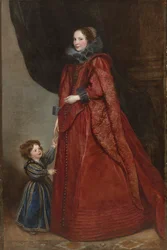 Een Genuese Dame met Haar Kind, c. 1623-1625