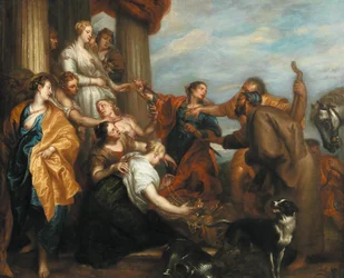 Achilles onder de dochters van Lycomedes