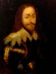 Karel I, in Wapenrusting met de Orde van de Distel