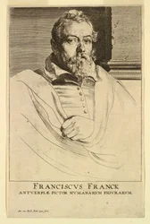 Portret van Frans Francken, uit de Icones Principum Virorum